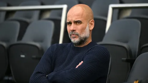 Pep Guardiola em partida pelo Manchester City
