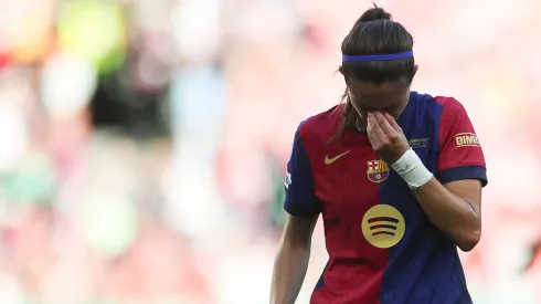 Meio-campista do Barcelona, Aitana Bonmatí, se diz magoada com a derrota na final da Women's Champions League (Photo by Maja Hitij/Getty Images)