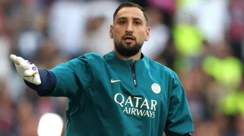 Gianluigi Donnarumma antes de jogo do PSG