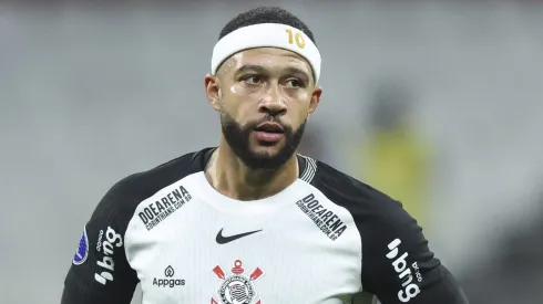 Memphis Depay, do Corinthians, fala pela primeira sobre negociações com o Flamengo. (Photo by Alexandre Schneider/Getty Images)