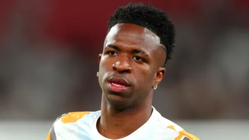 Vinicius Junior antes de jogo do Real Madrid