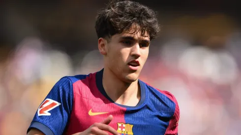 Pau Cubarsí,jovem zagueiro do Barcelona (Photo by David Ramos/Getty Images)