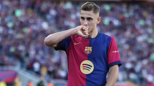 Fermín López marca gol pelo Barcelona