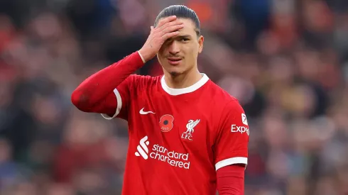 Darwin Núñez pode gerar problema no Liverpool. Foto: Alex Livesey