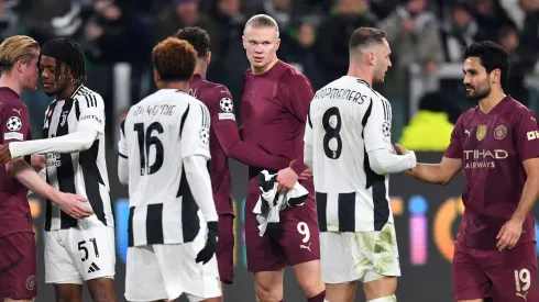 Jogadores do Manchester City e Juventus (Photo by Valerio Pennicino/Getty Images)