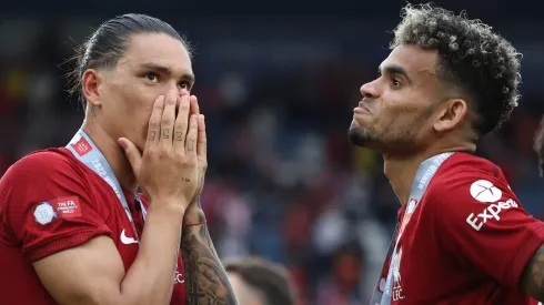Darwin Núñez e Luis Díaz podem estar de saída do Liverpool. Foto: Marc Atkins