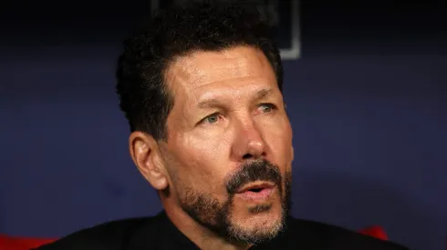 MADRID, SPAIN – MAY 10: Diego Simeone, Head Coach of Atletico de Madrid, looks on prior to the La Liga EA Sports match between Atletico de Madrid and Real Sociedad at Riyadh Air Metropolitano on May 10, 2025 in Madrid, Spain. (Photo by Florencia Tan Jun/Getty Images)