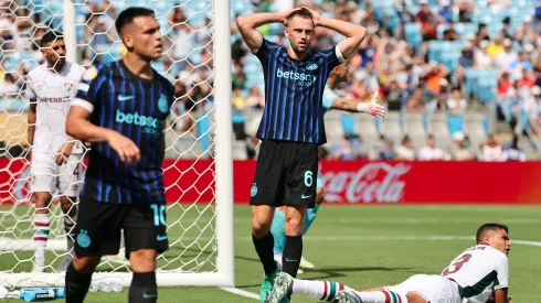 Jogadores da Inter lamentando em derrota para o Fluminense. Foto: Michael Reaves