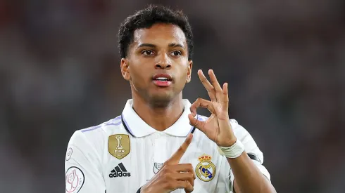 Rodrygo, jogador do Real Madrid (Photo by Fran Santiago/Getty Images)