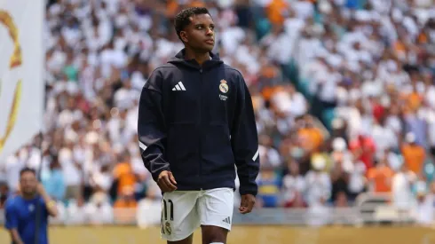 Xabi Alonso gera problema para o Real Madrid após não escalar Rodrygo contra a Juventus. (Photo by Megan Briggs/Getty Images)