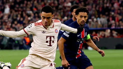 Musiala e Marquinhos, pelo Bayern de Munique e PSG (Photo by Alexander Hassenstein/Getty Images)