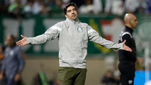 Técnico Abel Ferreira durante partida do Palmeiras