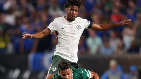 Andrey Santos em jogo do Chelsea. Foto: Reprodução/Redes Sociais