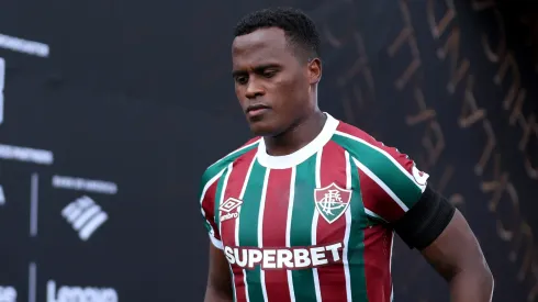 Jhon Arias antes de jogo do Fluminense
