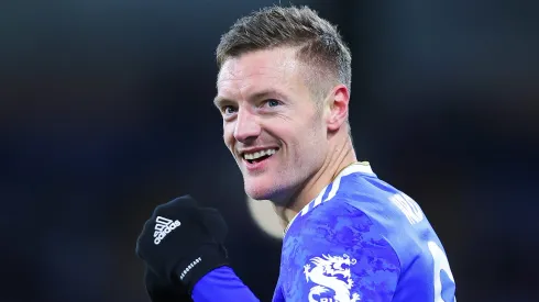 Jamie Vardy, um dos alvos do Manchester United, segundo The Athletic (Photo by Alex Livesey/Getty Images)
