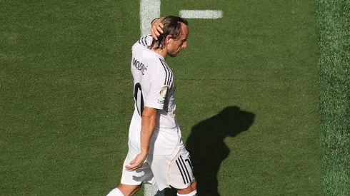 A derrota por 4 a 0 para o PSG no Mundial de Clubes marcou o fim de uma era no Real Madrid: Luka Modric, aos 39 anos, jogou sua última partida pelo clube. (Photo by Luke Hales/Getty Images)