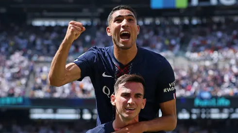 Fabián Ruiz comemorando gol contra o Real Madrid. Foto: Buda Mendes/Getty Images