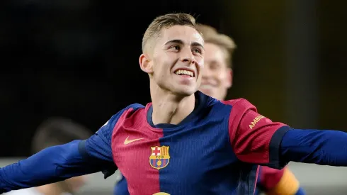 Fermín López em jogo do Barcelona. Foto: David Ramos