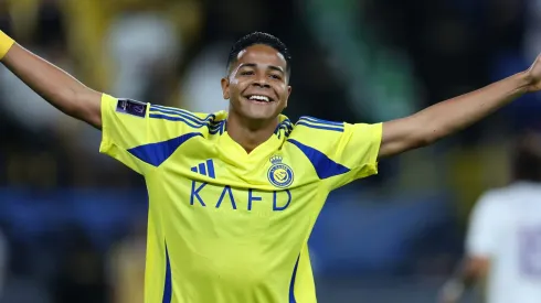 Revelado pelo Corinthians e atualmente em ascensão na Arábia Saudita, Wesley vem ganhando destaque sob o comando de Stefano Pioli, com boas atuações e a convivência com Cristiano Ronaldo. (Photo by Abdullah Ahmed/Getty Images)