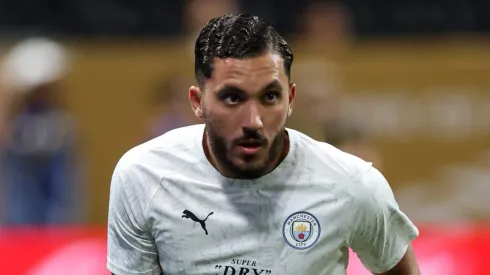 Rayan Cherki, jogador do Manchester City (Photo by Alex Grimm/Getty Images)