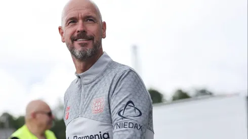 Erik ten Hag é sincero após goleada do Flamengo sub-20 contra o Bayer Leverkusen: "Estou pouco me f...". (Photo by Christof Koepsel/Getty Images)