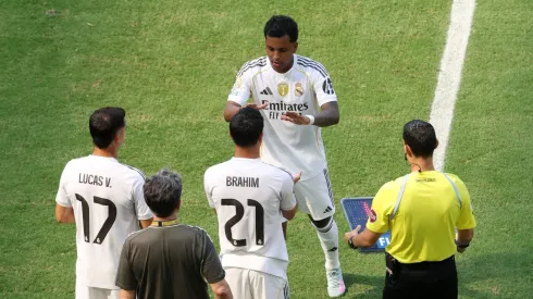 Real Madrid encaminha renovação com o atacante Brahim Díaz. (Sandra Montanez/Getty Images)