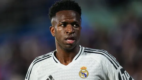 Vini Jr, atacante do Real Madrid. (Photo by Aitor Alcalde/Getty Images)