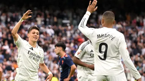 Modric e Mbappé pelo Real Madrid (Photo by Denis Doyle/Getty Images)