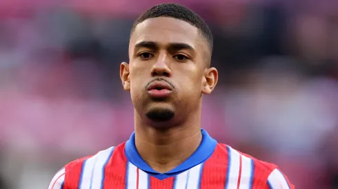 Samuel Lino em jogo do Atlético de Madrid