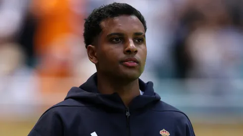 Barcelona tem interesse em Rodrygo, mas situação financeira do clube dificulta acordo. Foto: Dan Mullan/Getty Images