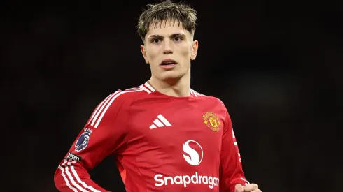 Manchester United pode acertar a saída de Garnacho para o Newcastle (Photo by Richard Heathcote/Getty Images)