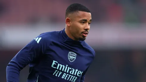 Arsenal avança em saída de Gabriel Jesus após cogitar dividir salário do atacante com contratante. (Photo by Alex Pantling/Getty Images)