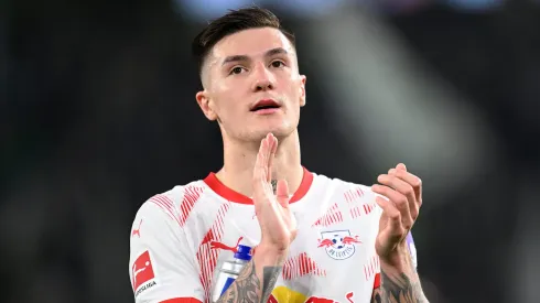 Benjamin Sesko, atacante do RB Leipzig. Foto: Stuart Franklin