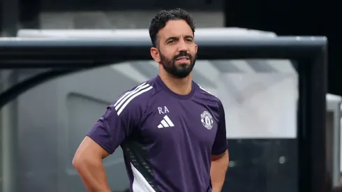 Ruben Amorim em jogo do Manchester United