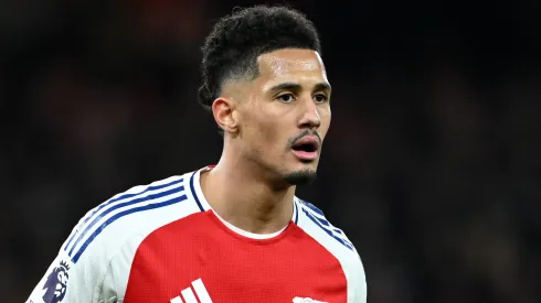Real Madrid terá que pagar R$ 645 milhões para tirar Saliba do Arsenal. Foto: Justin Setterfield/Getty Images