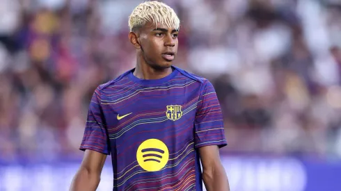 Barcelona vence amistoso contra o Seoul com lindo gol de Lamine Yamal (Photo by Paul Miller/Getty Images)