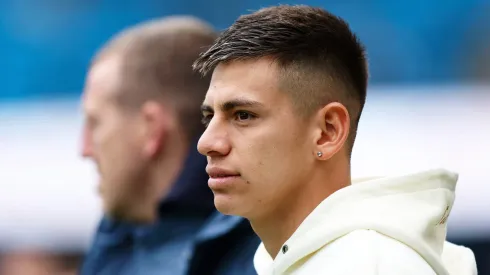 Cláudio Echeverri, meia do Manchester City. Jogador pode ser emprestado ao Bayer Leverkusen. Foto: Matt McNulty