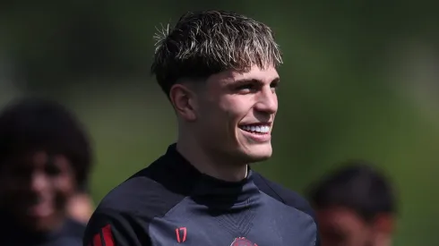 De saída do Manchester United, Garnacho prioriza acordo com o Chelsea e deve dificultar vida de Estêvão. (Photo by Alex Livesey/Getty Images)