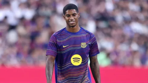 Marcus Rashford em jogo do Barcelona (Foto: Paul Miller/Getty Images)