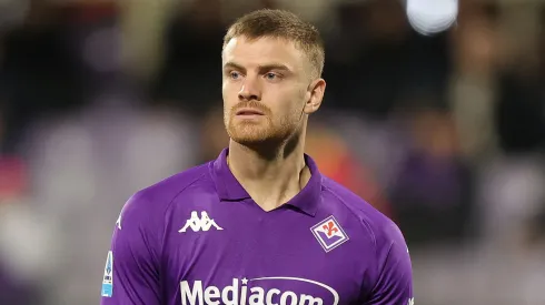 Lucas Beltrán em jogo da Fiorentina (Foto: Gabriele Maltinti/Getty Images)