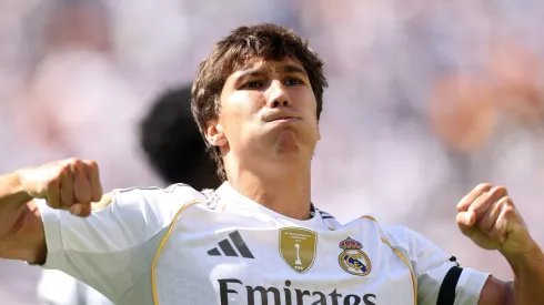 Real Madrid escolhe Gonzalo García em vez de Endrick no time titular. Foto: Luke Hales/Getty Images)