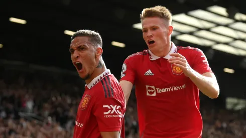 Scott McTominay e Antony pelo Manchester United (Foto: Shaun Botterill/Getty Images)