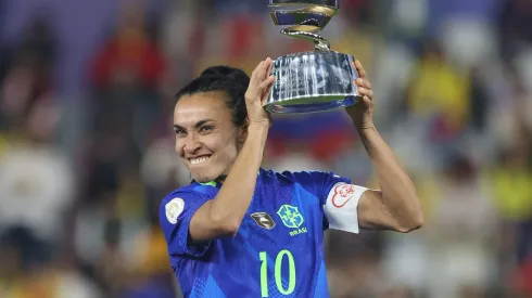 Marta, pela Seleção Brasileira Feminina (Photo by Franklin Jacome/Getty Images)