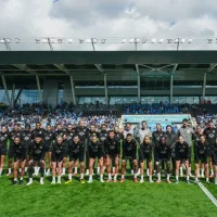 Jogadoras do Manchester City participam de evento junto da equipe masculina