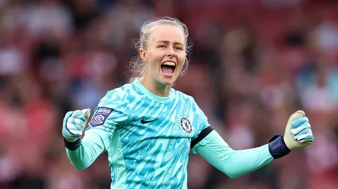 Hannah Hampton, da Inglaterra (Photo by Naomi Baker/Getty Images)