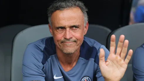 Luis Enrique, técnico vitorioso do PSG. (Photo by Alex Grimm/Getty Images)