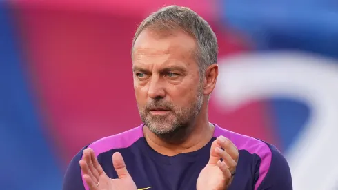 Técnico Hansi Flick, do Barcelona (Foto Alex CaparrosGetty Images))