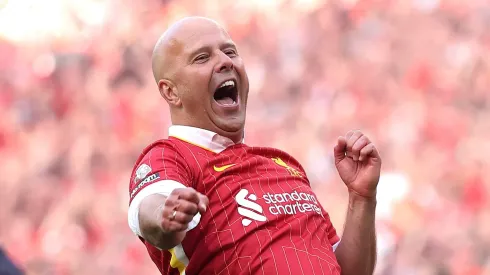 Técnico do Liverpool, Arne Slot. Foto:<br />
Carl Recine/Getty Images