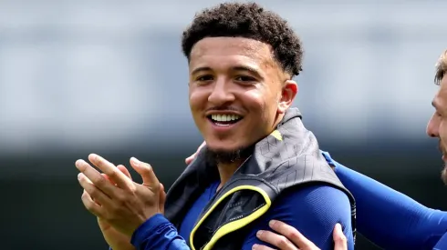 Jadon Sancho, jogador do Manchester United e que pode fechar com a Roma. (Foto: Ryan Hiscott/Getty Images)