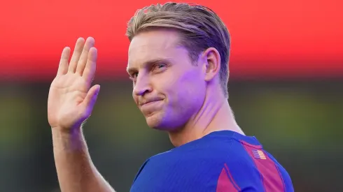 Barcelona pode perder Frenkie de Jong para o Arsenal de graça em 2026. (Photo by Alex Caparros/Getty Images)